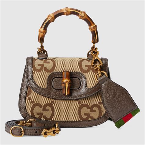 gucci mini jumbo gg bag with bamboo|gucci bamboo bag price.